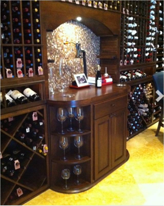 Traditional Wine Cellar Design Tampa Builders